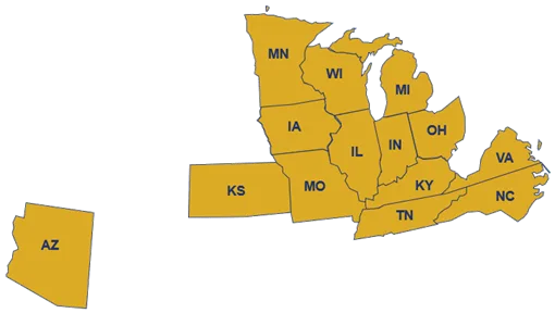 areas served